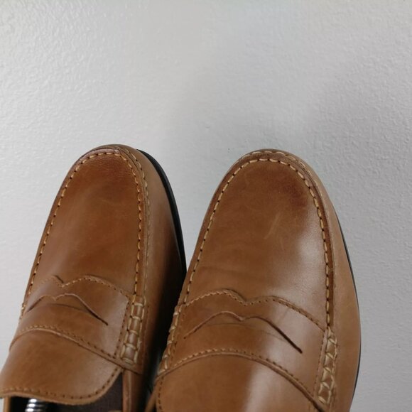 Rockport Penny Loafers Mens Size 11.5 Shoes Slip On Walk Ability Brown Leather - Picture 6 of 11